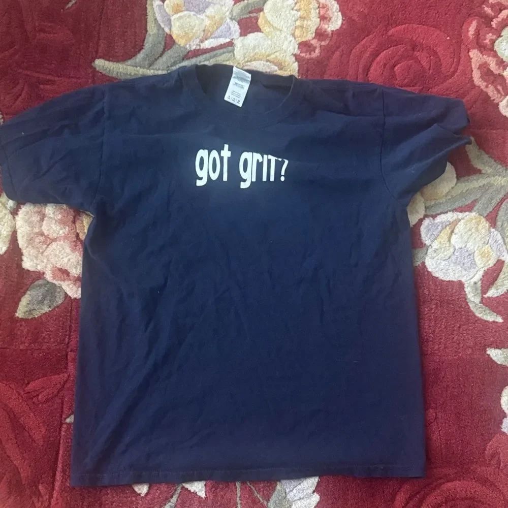 Graphic Navy Blue youth Tee - Got Grit?